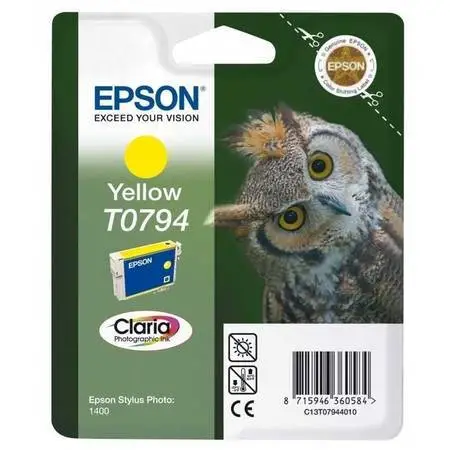 Epson T0794-C13T07944020 Sarı Orijinal Kartuş - 1