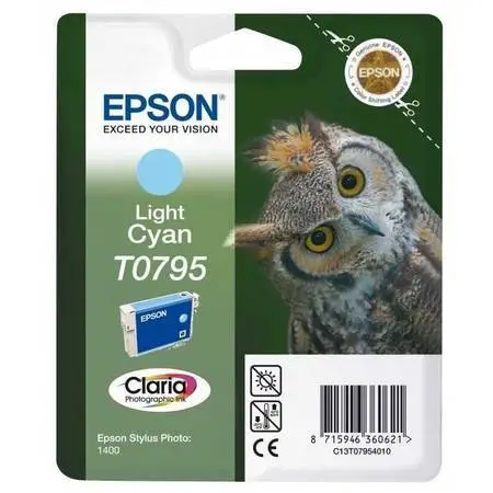 Epson T0795-C13T07954020 Açık Mavi Orijinal Kartuş - 1
