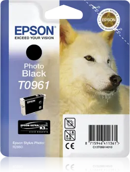 Epson T0961-C13T09614020 Siyah Orijinal Kartuş - 1