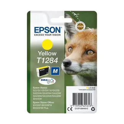 Epson T1284-C13T12844020 Sarı Orijinal Kartuş - 1