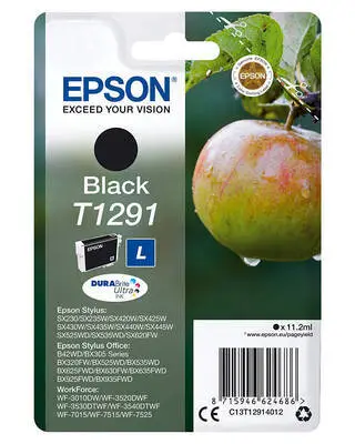 Epson T1291-C13T12914020 Siyah Orijinal Kartuş - 1