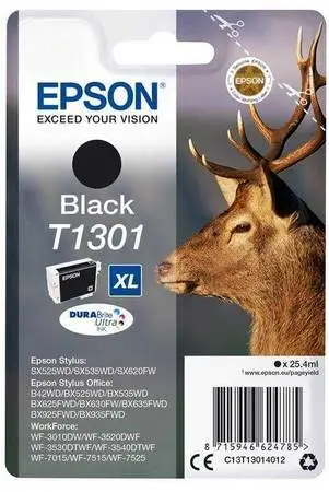 Epson T1301-C13T13014020 Siyah Orijinal Kartuş - 1