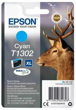 Epson T1302-C13T13024020 Mavi Orijinal Kartuş - 1