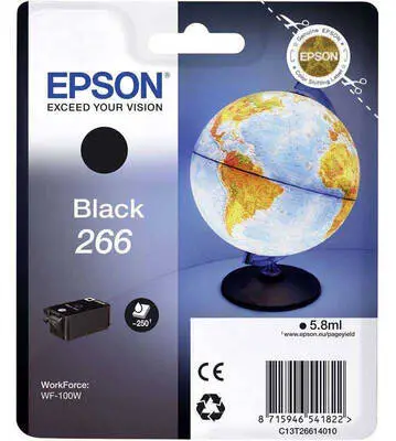 Epson T266-C13T26614010 Siyah Orijinal Kartuş - 1