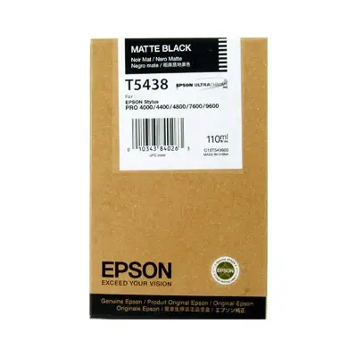 Epson T5438-C13T543800 Mat Siyah Orijinal Kartuş - 1