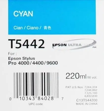 Epson T5442-C13T544200 Mavi Orijinal Kartuş - 1