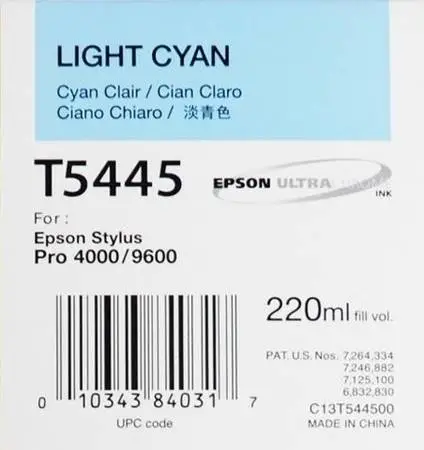 Epson T5445-C13T544500 Açık Mavi Orijinal Kartuş - 1