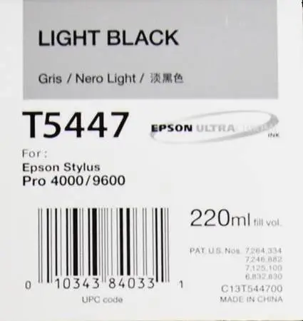 Epson T5447-C13T544700 Açık Siyah Orijinal Kartuş - 1