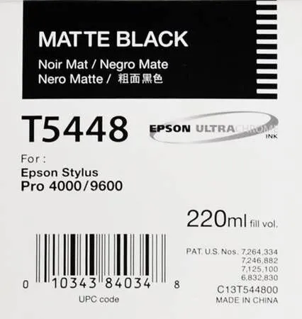 Epson T5448-C13T544800 Mat Siyah Orijinal Kartuş - Epson