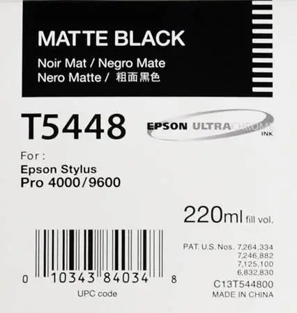 Epson T5448-C13T544800 Matte Black Original Cartridge - 1