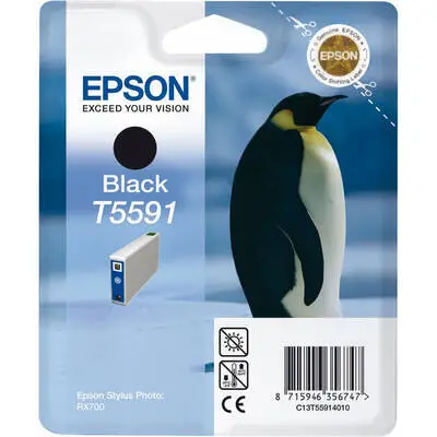 Epson T5591-C13T55914020 Siyah Orijinal Kartuş - 1