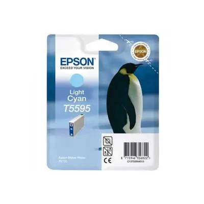 Epson T5595-C13T55954020 Açık Mavi Orijinal Kartuş - 1