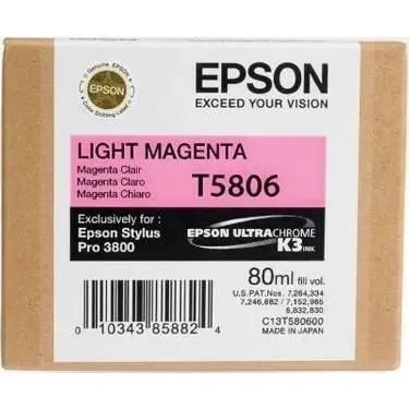 Epson T5806-C13T580600 Açık Kırmızı Orijinal Kartuş - 1