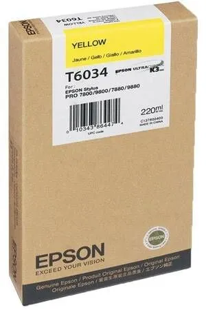 Epson T6034‑C13T603400 Yellow Original Cartridge - Epson