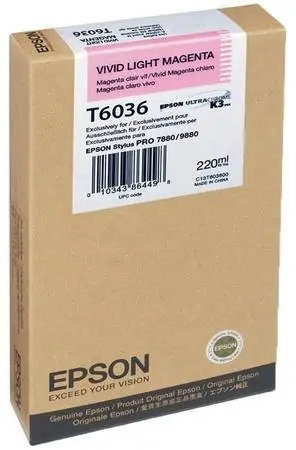 Epson T6036‑C13T603600 Light Magenta Original Cartridge - 1