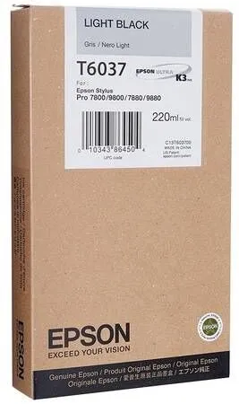 Epson T6037-C13T603700 Açık Siyah Orijinal Kartuş - Epson