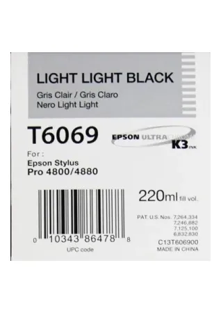 Epson T6069-C13T606900 Açık Açık Siyah Orijinal Kartuş - Epson