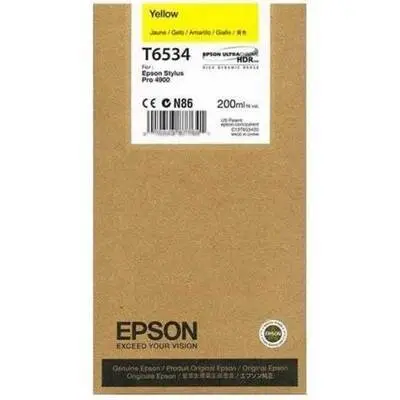Epson T6534-C13T653400 Sarı Orijinal Kartuş - 1