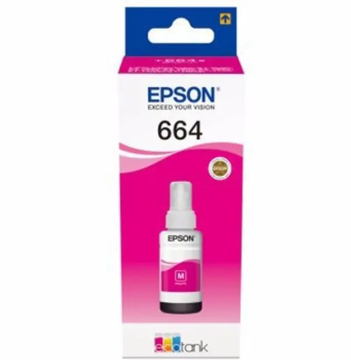 Epson T6643 C13T66434A Orijinal Kırmızı Mürekkep - 1
