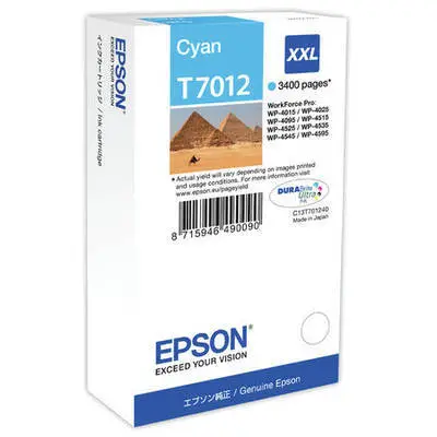 Epson T7012XXL-C13T70124010 Mavi Orijinal Kartuş - 1