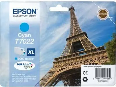 Epson T7022XL-C13T70224010 Cyan Original Cartridge High Capacity - Epson