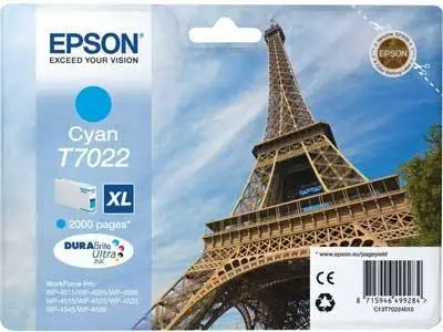 Epson T7022XL-C13T70224010 Mavi Orijinal Kartuş - 1