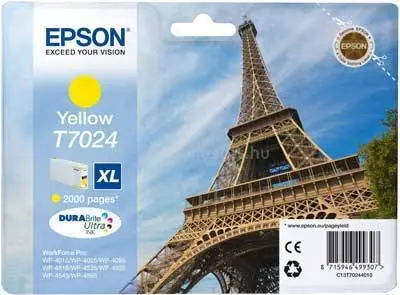 Epson T7024XL-C13T70244010 Sarı Orijinal Kartuş - 1