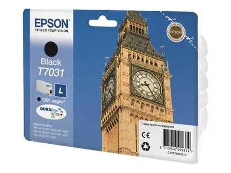 Epson T7031-C13T70314010 Siyah Orijinal Kartuş - Epson