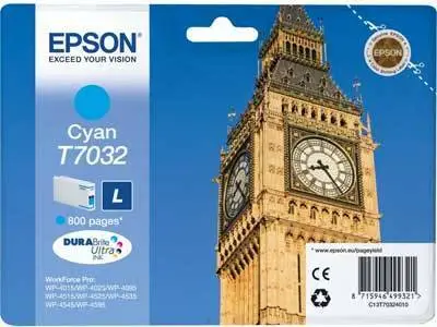 Epson T7032-C13T70324010 Cyan Original Cartridge - 1
