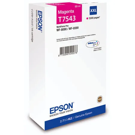 Epson T7543XXL-C13T754340 Magenta Original Cartridge Extra High Capacity - Epson