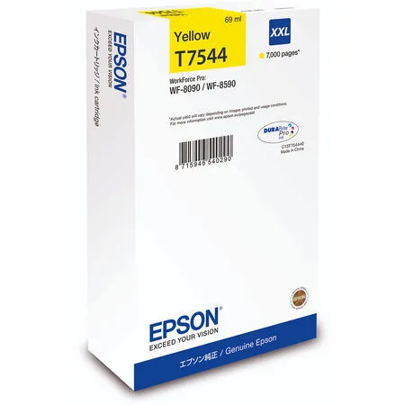Epson T7544XXL-C13T754440 Sarı Orijinal Kartuş - Epson