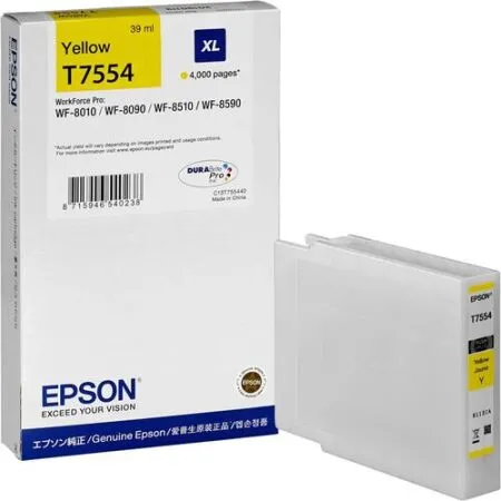 Epson T7554XL-C13T755440 Sarı Orijinal Kartuş - Epson