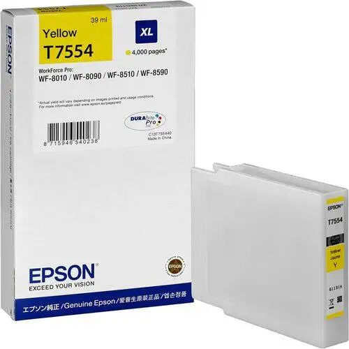 Epson T7554XL-C13T755440 Sarı Orijinal Kartuş - 1