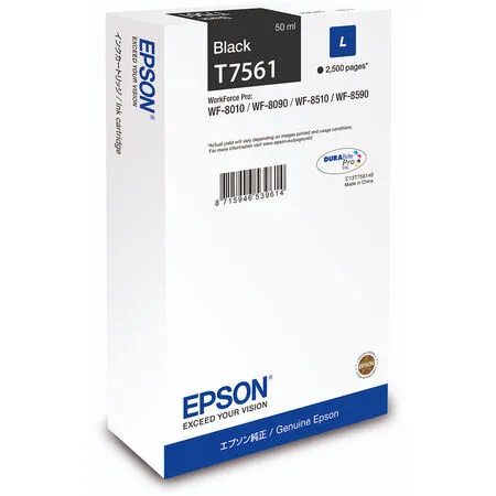 Epson T7561L Black Original Cartridge - Epson