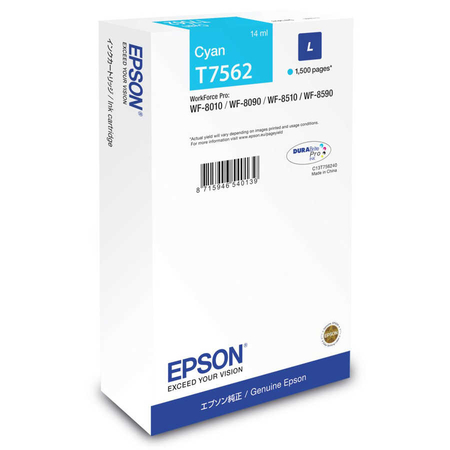 Epson T7562L Mavi Orijinal Kartuş - Epson
