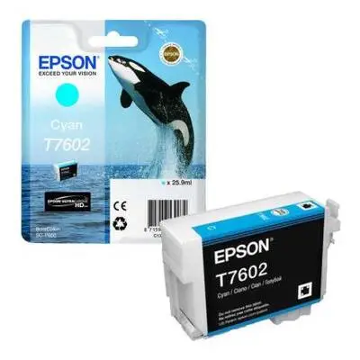 Epson T7602-C13T76024010 Mavi Orijinal Kartuş - 1