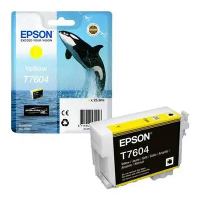 Epson T7604-C13T76044010 Sarı Orijinal Kartuş - 1