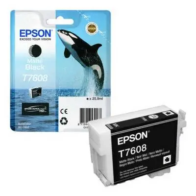 Epson T7608-C13T76084010 Mat Siyah Orijinal Kartuş - 1