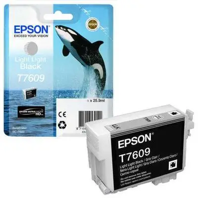 Epson T7609-C13T76094010 Açık Açık Siyah Orijinal Kartuş - 1