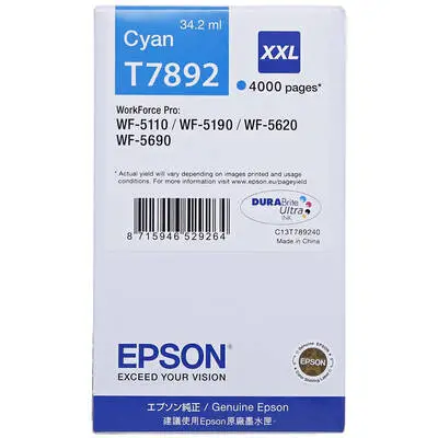 Epson T7892-C13T789240 Mavi Orijinal Kartuş - 1