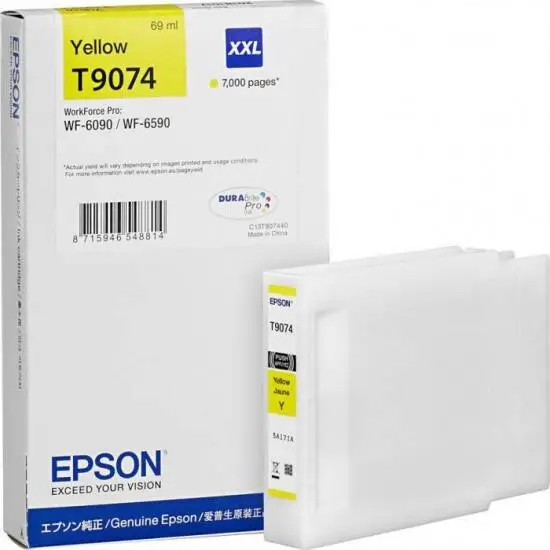 Epson T9074-C13T907440 Sarı Orijinal Kartuş Yüksek Kapasiteli - 1