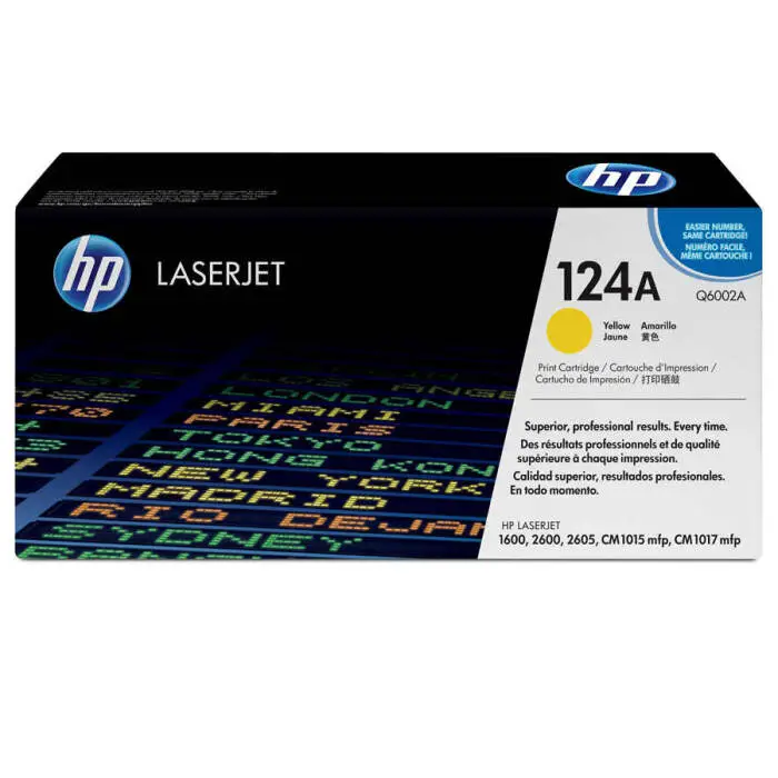 Hp 124A -Q6002A Sarı Orijinal Toner - 1