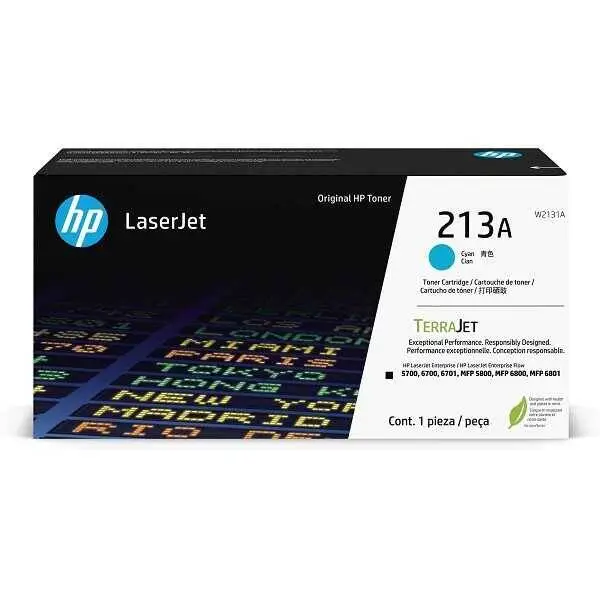 HP 213A W2131A Cyan Original Toner - 1