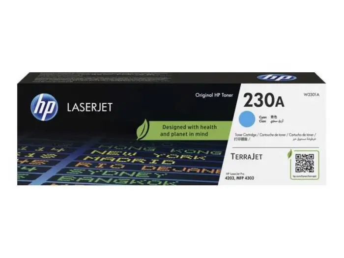 HP 230A W2301A Cyan Original Toner - 1