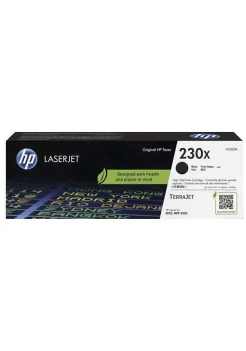 HP 230X W2300X Black Original Toner - 1