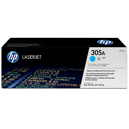 HP 305A CE411A Cyan Original Toner - 1
