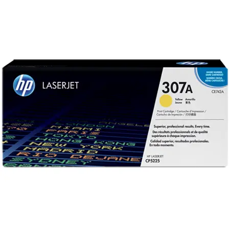 Hp 307A-CE742A Sarı Orijinal Toner - 1