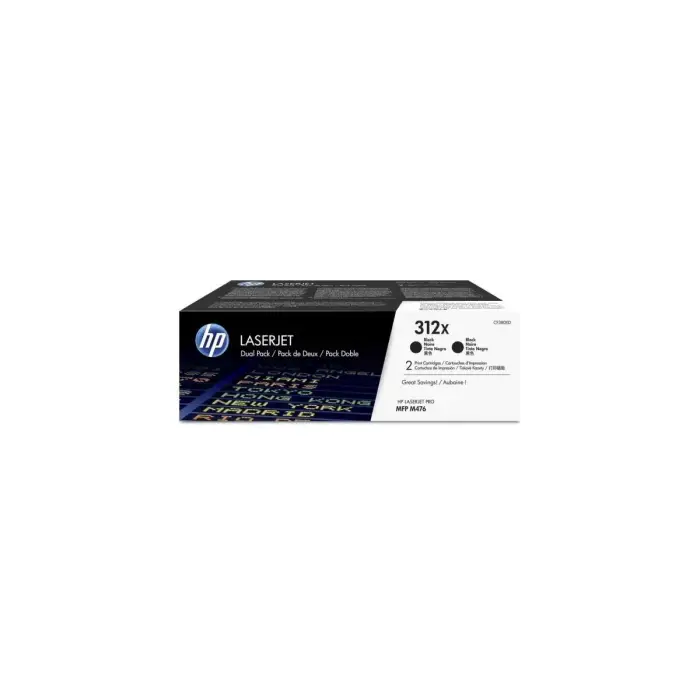 HP 312X-CF380XD Black Original Toner Dual Pack - 1