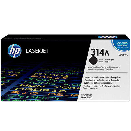 Hp - Hp 314A-Q7560A Siyah Orjinal Toner