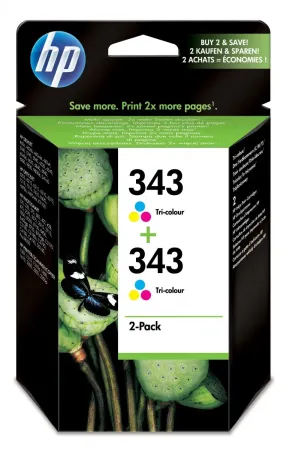 HP 343-CB332EE Original Color Cartridge 2 Pack - Hp